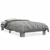 vidaXL Estructura cama madera ingenier&iacute;a metal gris Sonoma 90x200 cm