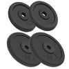 vidaXL Discos de pesas de hierro fundido 4 uds 2x10 kg+2x5 kg
