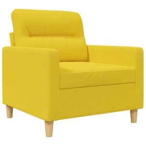 vidaXL Sill&oacute;n de tela amarillo claro 60 cm