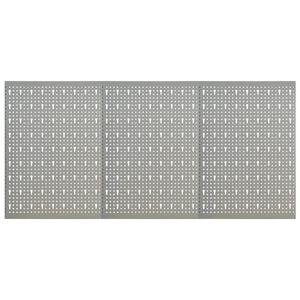 vidaXL Tableros de clavijas para pared 3 unidades acero 40x58 cm