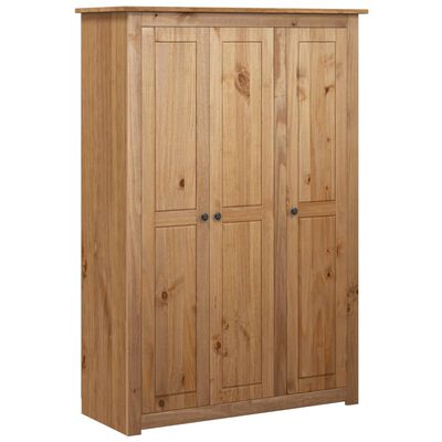vidaXL Armario de 3 puertas madera pino Panamá Range 118x50x171,5 cm