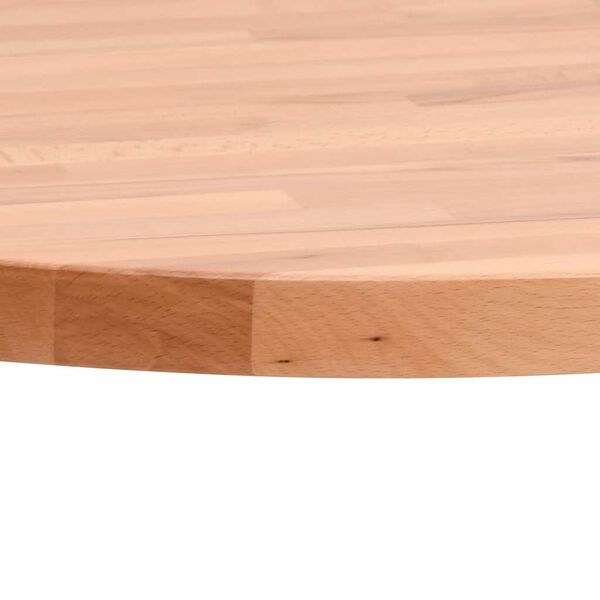 vidaXL Tablero redondo de madera maciza de haya Ø30x1,5 cm