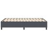 vidaXL Cama de plataforma Gris oscuro 120 x 200 cm tela