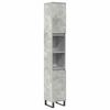 vidaXL Set muebles de ba&ntilde;o 2 piezas madera contrachapada gris hormig&oacute;n