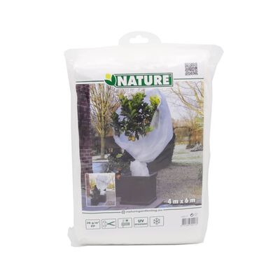 Nature Funda cubre plantas polar anti-heladas blanco 30 g/m² 4x6 m