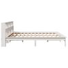 vidaXL Estructura de cama sin colch&oacute;n madera maciza blanca 200x200 cm