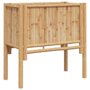 vidaXL Cama elevada Marr&oacute;n 70 x 35 x 70 cm Bamb&uacute;