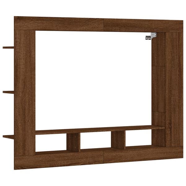vidaXL Mueble para TV madera de ingenier&iacute;a roble marr&oacute;n 152x22x113 cm