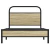 vidaXL Estructura de cama sin colchón 100x190 cm madera roble Sonoma