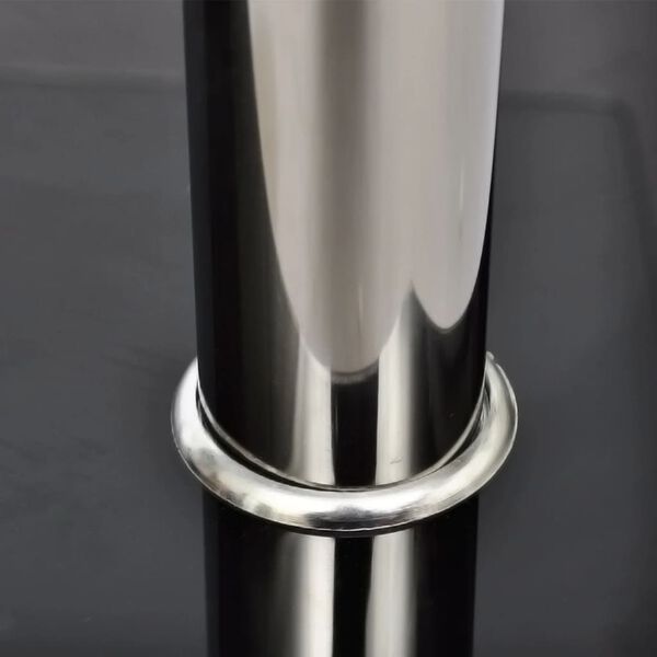 vidaXL Mesa de centro de dos niveles vidrio