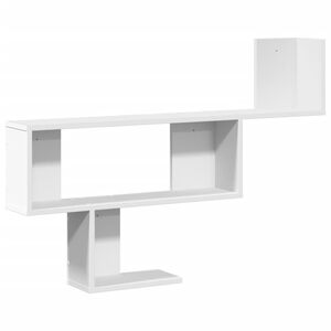 vidaXL Estante de pared madera de ingenier&iacute;a blanco 100x15x70 cm