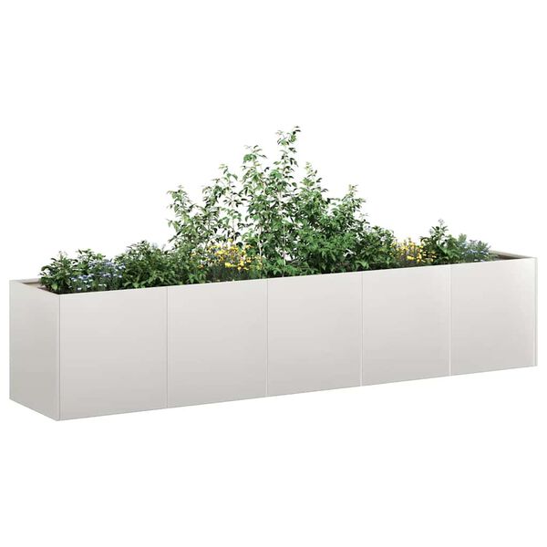 vidaXL Jardinera 200x40x40 cm acero inoxidable