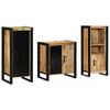 vidaXL Juego de muebles de baño 3 pcs Marrón Madera sólida recuperada