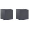 vidaXL Soporte de plantas 2 pcs Gris antracita 40 x 40 x 40 cm