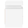 vidaXL Mesitas de noche con luces LED 2 unidades blanco 35x39x55 cm