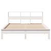 vidaXL Estructura de cama sin colch&oacute;n madera de pino blanca 140x190 cm