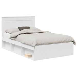 vidaXL Estructura de cama con cajón 135 x 190 cm Madera de pino macizo