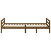 vidaXL Estructura de cama madera maciza pino marr&oacute;n miel 90x200 cm