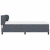 vidaXL Cama tipo Box Spring Gris oscuro 100 x 200 cm Terciopelo