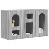 vidaXL Aparador Gris Sonoma 100 x 35 x 59 cm Madera de ingenier&iacute;a