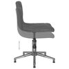 vidaXL Sillas de comedor giratorias 2 unidades terciopelo gris oscuro
