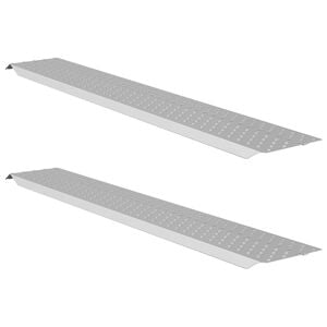 vidaXL Rampa de Carga 200 kg Plateado 159 x 23 x 5 cm