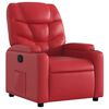 vidaXL Sill&oacute;n reclinable de cuero sint&eacute;tico rojo