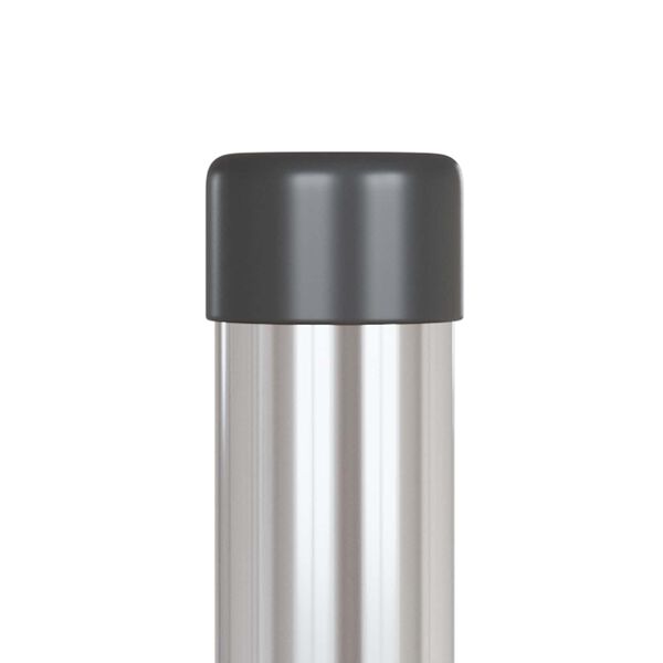 vidaXL Poste de Valla 12 pcs Plateado 100 cm