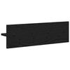 vidaXL Perchero de pared Roble Negro 60 x 10,5 x 18 cm