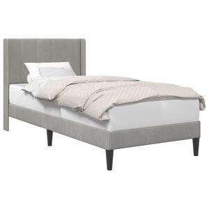 vidaXL Estructura de cama Gris Claro 80 x 200 cm Terciopelo