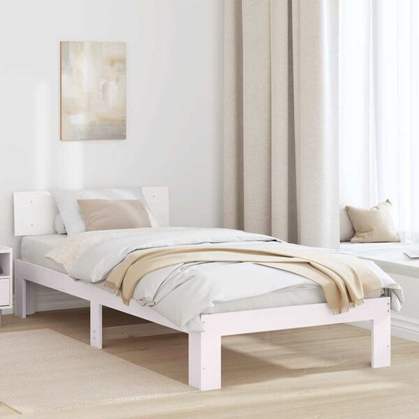 vidaXL Estructura de cama 75 x 190 cm Madera de pino macizo