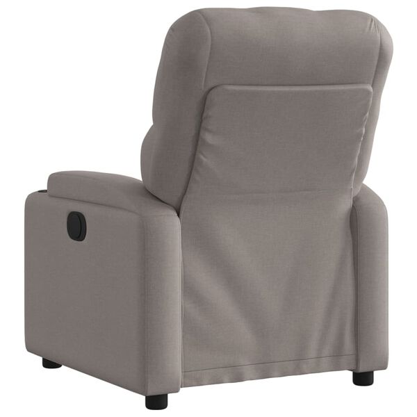 vidaXL Sill&oacute;n reclinable de tela gris taupe