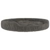 vidaXL Cama para perros de felpa gris 70x55x23 cm