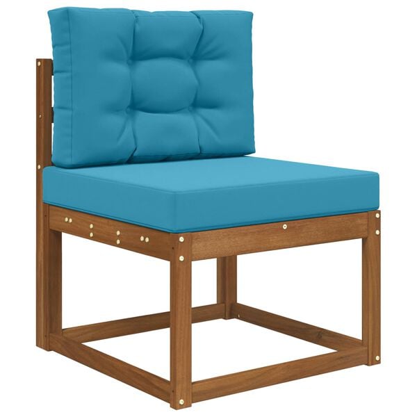 vidaXL Coj&iacute;n para sof&aacute; de exterior 2 pcs Azul Royal Poli&eacute;ster