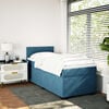 vidaXL Cama box spring con colch&oacute;n terciopelo azul oscuro 80x200 cm