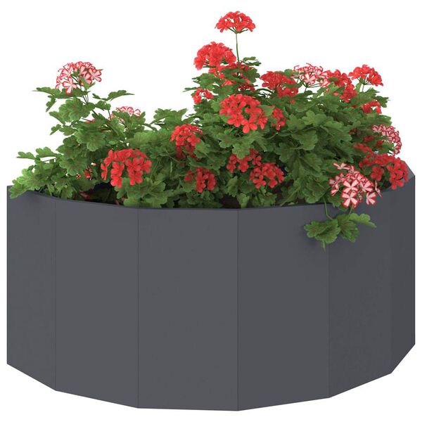 vidaXL Jardinera Antracita 90 x 45 x 35 cm Acero