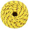 vidaXL Cuerda de barco polipropileno amarillo 12 mm 100 m