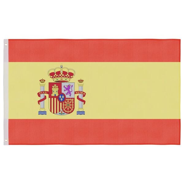 vidaXL M&aacute;stil y bandera de Espa&ntilde;a aluminio 5,5 m