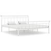 vidaXL Estructura de cama sin colch&oacute;n metal blanco 180x200 cm