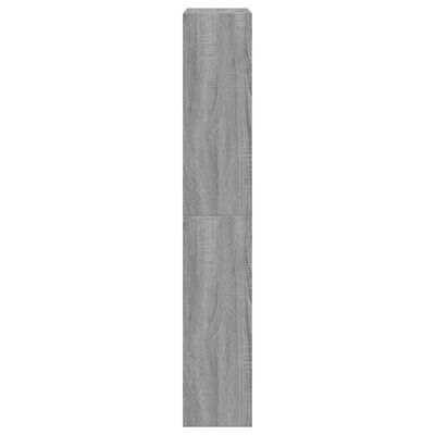 vidaXL Zapatero de madera de ingeniería gris Sonoma 60x21x125,5 cm