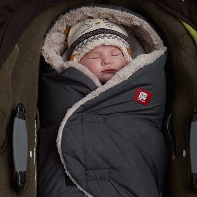 RED CASTLE Manta envolvente Babynomade Tendresse gris 0-6 meses