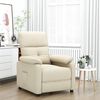 vidaXL Sillón reclinable de tela crema