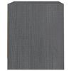 vidaXL Mesitas de noche 2 uds madera maciza pino gris 40x30,5x35,5 cm