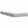 vidaXL Cama box spring con colch&oacute;n terciopelo gris claro 90x190 cm