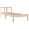 vidaXL Estructura cama individual sin colch&oacute;n madera maciza 75x190 cm