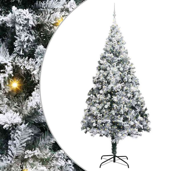 vidaXL &Aacute;rbol de Navidad con 300 LED con soporte Verde 300 cm PVC