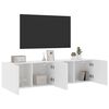 vidaXL Muebles para TV de pared 2 unidades blanco 80x30x41 cm