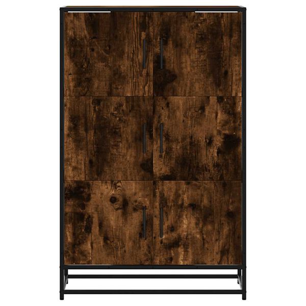 vidaXL Aparador alto madera de ingenier&iacute;a y metal 68x35x106,5 cm