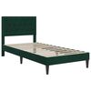 vidaXL Estructura de cama con colch&oacute;n Verde oscuro 90 x 190 cm