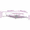 vidaXL Estructura de cama Marr&oacute;n 140 x 190 cm Madera